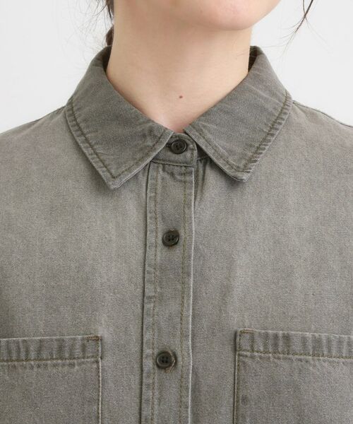 SHOO・LA・RUE / シューラルー シャツ・ブラウス | 【S-LL】大人のカジュアルコーデに こなれデニムシャツ | 詳細16
