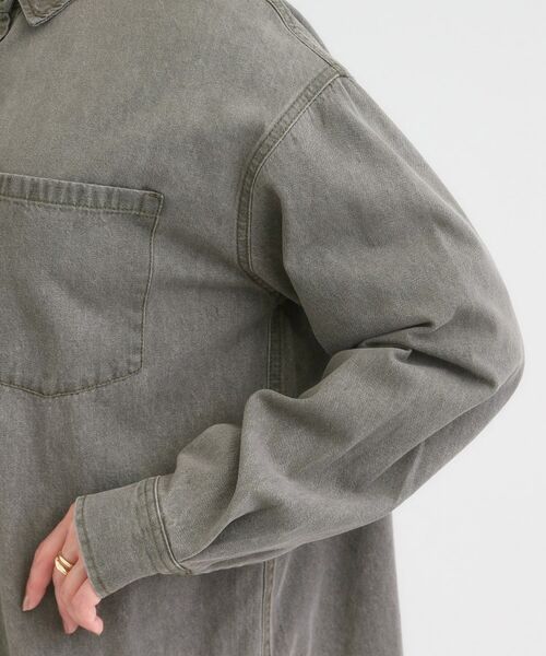 SHOO・LA・RUE / シューラルー シャツ・ブラウス | 【S-LL】大人のカジュアルコーデに こなれデニムシャツ | 詳細18