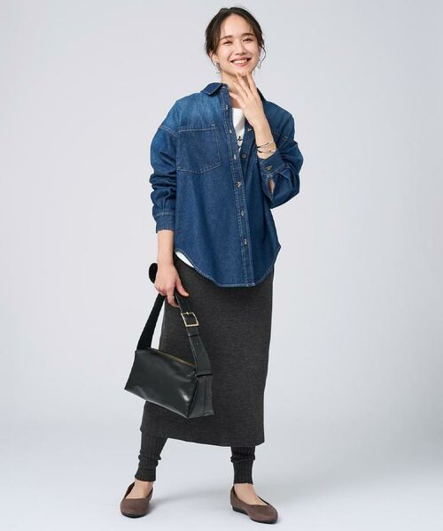 SHOO・LA・RUE / シューラルー シャツ・ブラウス | 【S-LL】大人のカジュアルコーデに こなれデニムシャツ | 詳細20