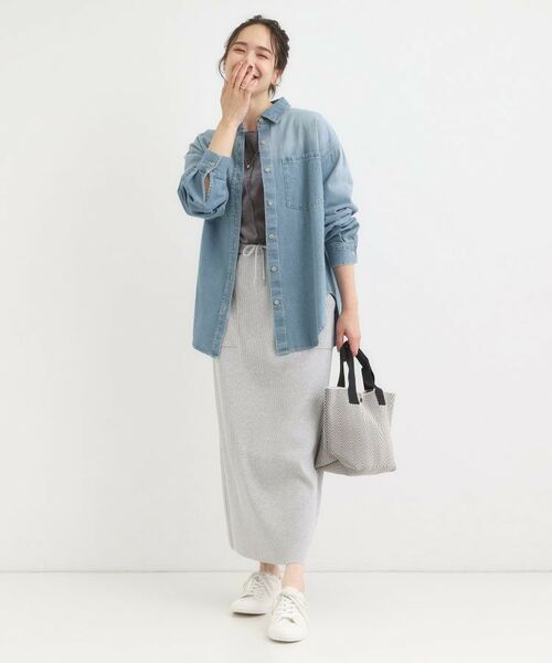 SHOO・LA・RUE / シューラルー シャツ・ブラウス | 【S-LL】大人のカジュアルコーデに こなれデニムシャツ | 詳細7