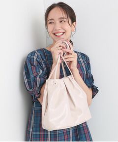 SHOO・LA・RUE / シューラルー トートバッグ | イールレザー風サイドスナップトートバッグ