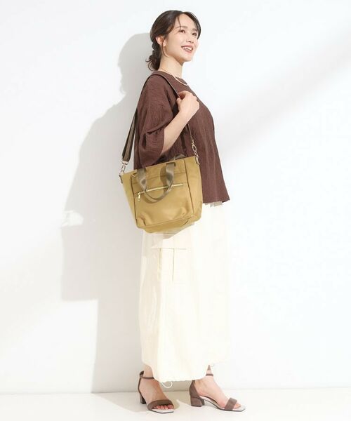 SHOO・LA・RUE / シューラルー トートバッグ | 【撥水】フロントファスナーポケットトートバッグ【2WAY】 | 詳細4