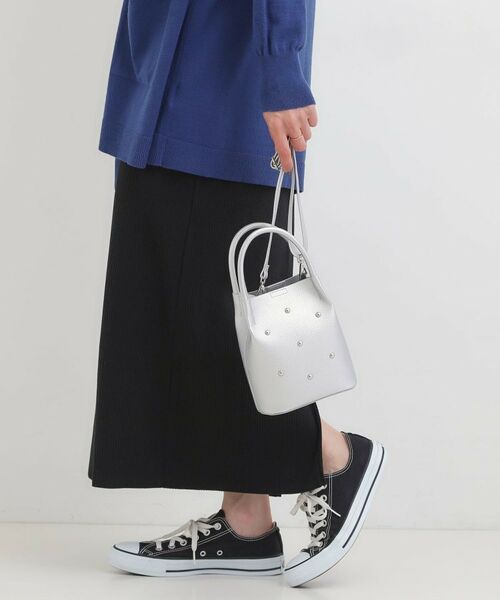 SHOO・LA・RUE / シューラルー ショルダーバッグ | つまみハンドルスタッズミニショルダー(シルバー(006))
