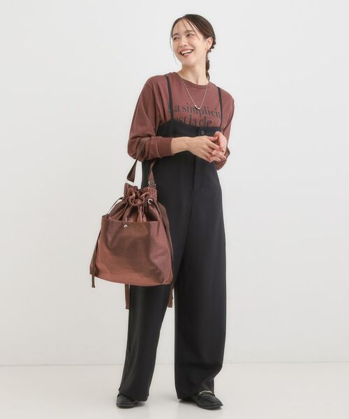 SHOO・LA・RUE / シューラルー ショルダーバッグ | シャイニー生地巾着ショルダーバッグ | 詳細4