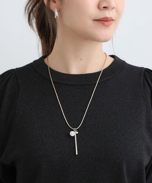 SHOO・LA・RUE / シューラルー ネックレス・ペンダント・チョーカー | パヴェバーひもネックレス | 詳細4