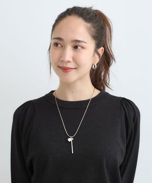 SHOO・LA・RUE / シューラルー ネックレス・ペンダント・チョーカー | パヴェバーひもネックレス | 詳細5