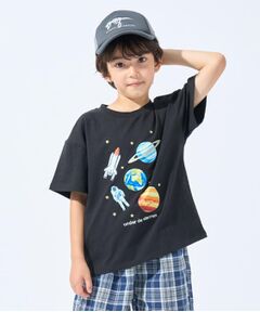 SHOO・LA・RUE / シューラルー Tシャツ | 【100-150cm】刺繍ロゴ転写プリントBOYSTシャツ