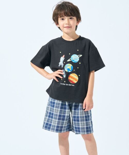 SHOO・LA・RUE / シューラルー Tシャツ | 【100-150cm】刺繍ロゴ転写プリントBOYSTシャツ | 詳細9