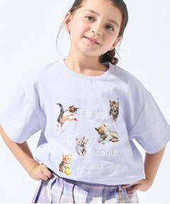 SHOO・LA・RUE / シューラルー Tシャツ | 【100-150cm】刺繍ロゴ転写プリントGIRLSTシャツ