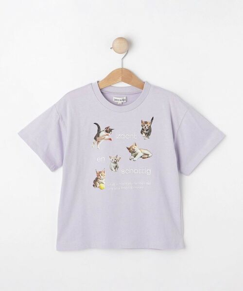 SHOO・LA・RUE / シューラルー Tシャツ | 【100-150cm】刺繍ロゴ転写プリントGIRLSTシャツ | 詳細1