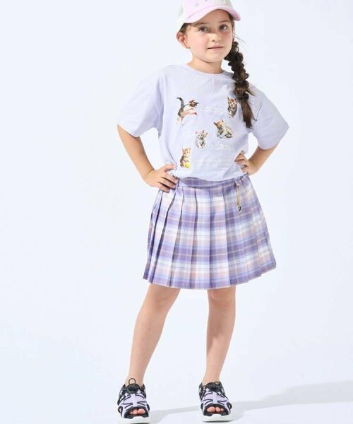SHOO・LA・RUE / シューラルー Tシャツ | 【100-150cm】刺繍ロゴ転写プリントGIRLSTシャツ | 詳細10