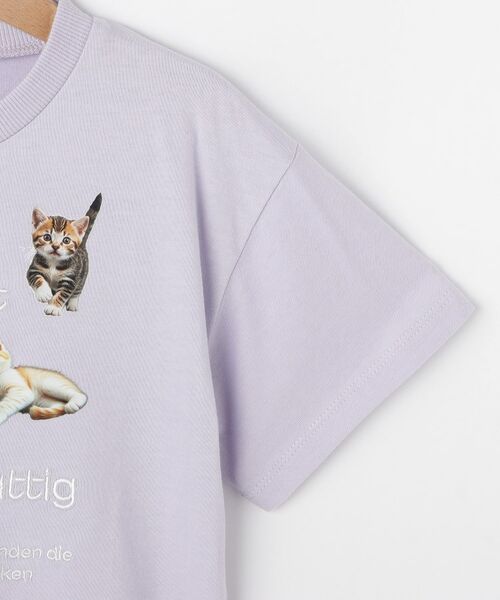 SHOO・LA・RUE / シューラルー Tシャツ | 【100-150cm】刺繍ロゴ転写プリントGIRLSTシャツ | 詳細4