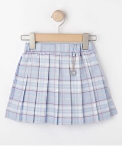 SHOO・LA・RUE / シューラルー ミニ・ひざ丈スカート | 【100-150cm】ハートチャーム付きチェックプリーツスカート