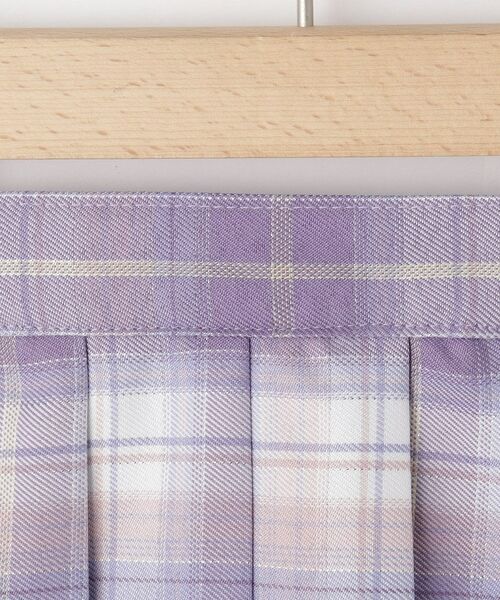 SHOO・LA・RUE / シューラルー ミニ・ひざ丈スカート | 【100-150cm】ハートチャーム付きチェックプリーツスカート | 詳細3