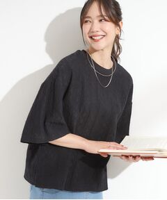 SHOO・LA・RUE / シューラルー カットソー | 【5分袖】大人の魅力を惹きたてる レースカットソー