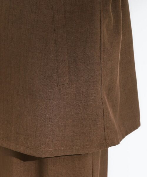 SHOO・LA・RUE / シューラルー ベスト | 【セットアップ可】さらりと軽やかに ダブルジップ麻調ジレ | 詳細15