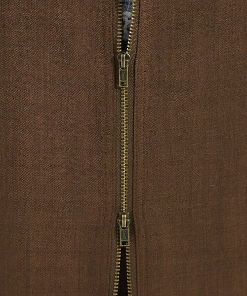 SHOO・LA・RUE / シューラルー ベスト | 【セットアップ可】さらりと軽やかに ダブルジップ麻調ジレ | 詳細17