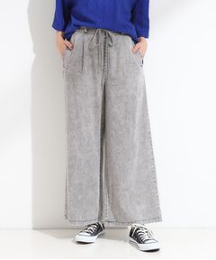 SHOO・LA・RUE / シューラルー デニムパンツ | 【セットアップ可/S-LL】リボン付き イージーワイドデニムパンツ