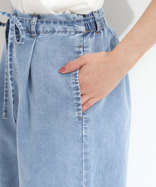 SHOO・LA・RUE / シューラルー デニムパンツ | 【セットアップ可/S-LL】リボン付き イージーワイドデニムパンツ | 詳細15