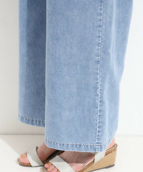 SHOO・LA・RUE / シューラルー デニムパンツ | 【セットアップ可/S-LL】リボン付き イージーワイドデニムパンツ | 詳細16