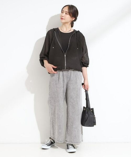 SHOO・LA・RUE / シューラルー デニムパンツ | 【セットアップ可/S-LL】リボン付き イージーワイドデニムパンツ | 詳細24