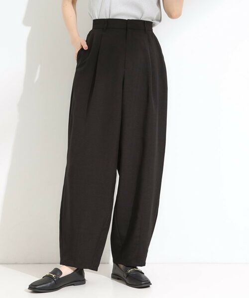 SHOO・LA・RUE / シューラルー パンツ | 【セットアップ可】さらりと軽やか 麻調ゆるカーブパンツ | 詳細1