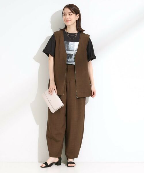 SHOO・LA・RUE / シューラルー パンツ | 【セットアップ可】さらりと軽やか 麻調ゆるカーブパンツ | 詳細7