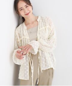 SHOO・LA・RUE / シューラルー シャツ・ブラウス | 華やかにさをプラスする シアードビー シャーリングブラウス