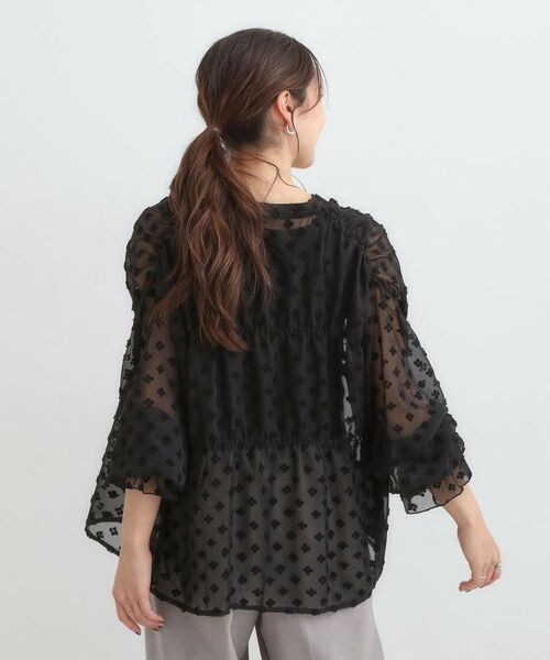 SHOO・LA・RUE / シューラルー シャツ・ブラウス | 華やかにさをプラスする シアードビー シャーリングブラウス | 詳細12