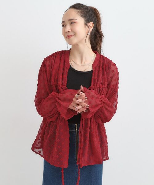 SHOO・LA・RUE / シューラルー シャツ・ブラウス | 華やかにさをプラスする シアードビー シャーリングブラウス | 詳細15