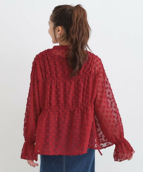 SHOO・LA・RUE / シューラルー シャツ・ブラウス | 華やかにさをプラスする シアードビー シャーリングブラウス | 詳細16