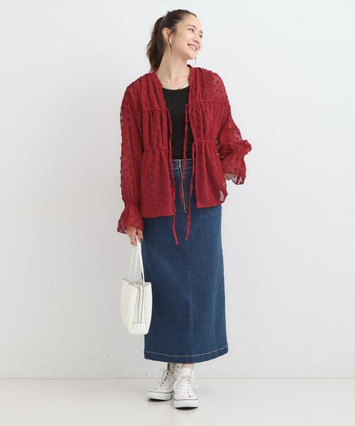 SHOO・LA・RUE / シューラルー シャツ・ブラウス | 華やかにさをプラスする シアードビー シャーリングブラウス | 詳細17