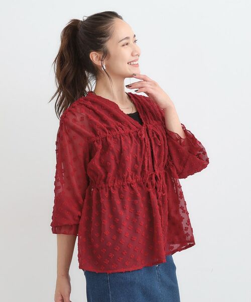 SHOO・LA・RUE / シューラルー シャツ・ブラウス | 華やかにさをプラスする シアードビー シャーリングブラウス | 詳細19