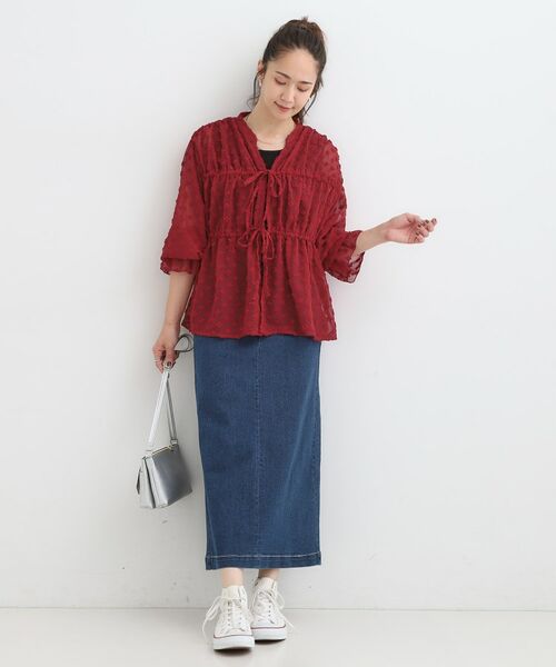 SHOO・LA・RUE / シューラルー シャツ・ブラウス | 華やかにさをプラスする シアードビー シャーリングブラウス | 詳細20