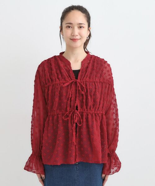 SHOO・LA・RUE / シューラルー シャツ・ブラウス | 華やかにさをプラスする シアードビー シャーリングブラウス | 詳細22