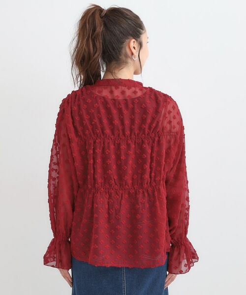 SHOO・LA・RUE / シューラルー シャツ・ブラウス | 華やかにさをプラスする シアードビー シャーリングブラウス | 詳細24