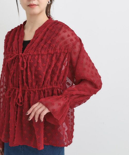 SHOO・LA・RUE / シューラルー シャツ・ブラウス | 華やかにさをプラスする シアードビー シャーリングブラウス | 詳細26