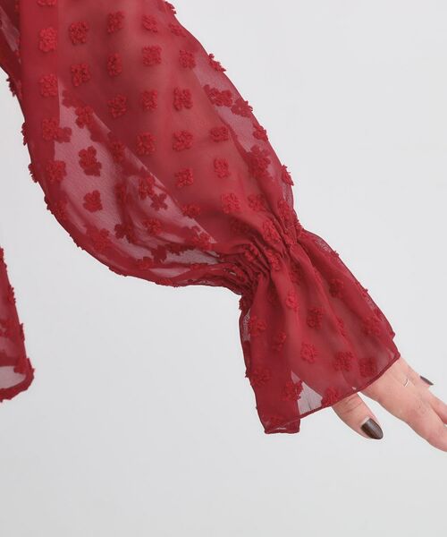 SHOO・LA・RUE / シューラルー シャツ・ブラウス | 華やかにさをプラスする シアードビー シャーリングブラウス | 詳細27