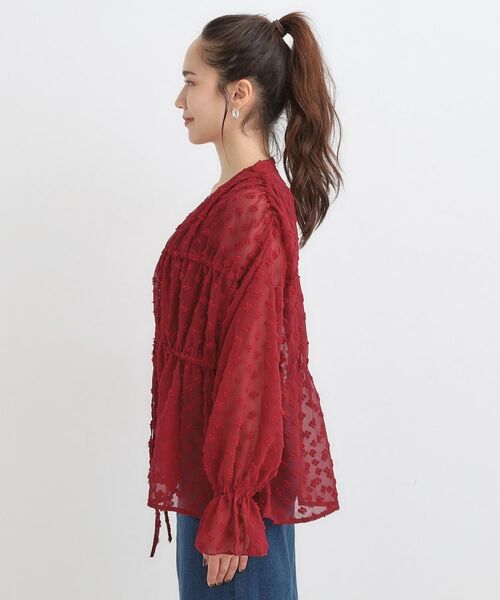 SHOO・LA・RUE / シューラルー シャツ・ブラウス | 華やかにさをプラスする シアードビー シャーリングブラウス | 詳細30