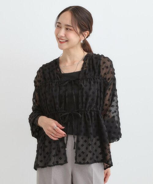 SHOO・LA・RUE / シューラルー シャツ・ブラウス | 華やかにさをプラスする シアードビー シャーリングブラウス | 詳細8