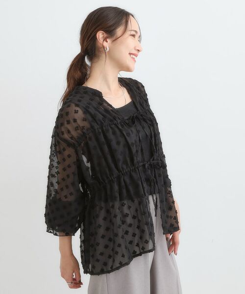 SHOO・LA・RUE / シューラルー シャツ・ブラウス | 華やかにさをプラスする シアードビー シャーリングブラウス | 詳細9