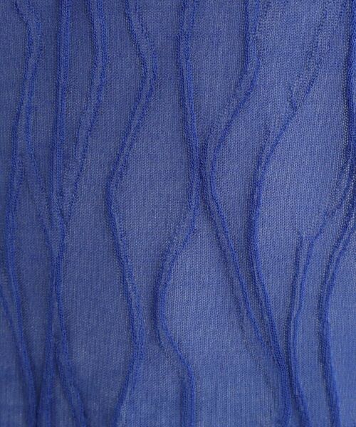 SHOO・LA・RUE / シューラルー ニット・セーター | 【S-LL/洗える】曲線的な柄がきれい見え シアーニット | 詳細8