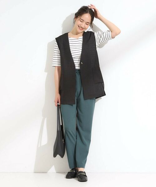 SHOO・LA・RUE / シューラルー カットソー | 【S-LL】女性らしさ漂うハートネック テレコ5分袖トップス | 詳細11