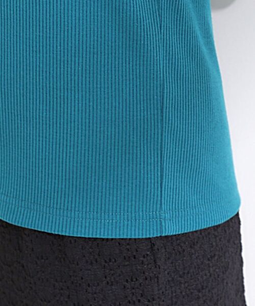 SHOO・LA・RUE / シューラルー カットソー | 【S-LL】女性らしさ漂うハートネック テレコ5分袖トップス | 詳細22