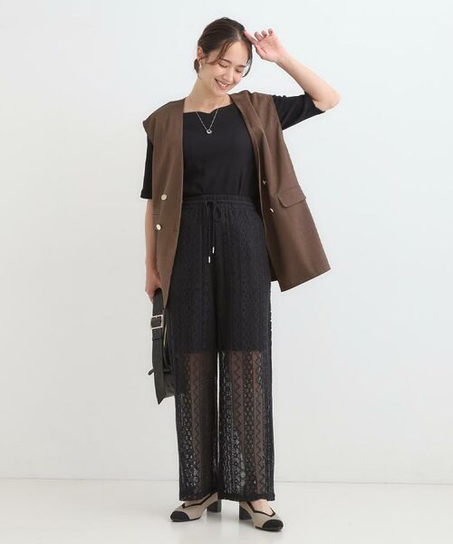 SHOO・LA・RUE / シューラルー カットソー | 【S-LL】女性らしさ漂うハートネック テレコ5分袖トップス | 詳細24