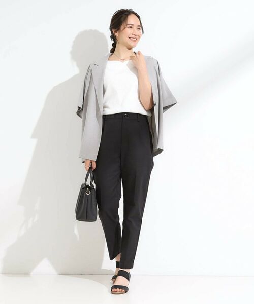 SHOO・LA・RUE / シューラルー カットソー | 【S-LL】女性らしさ漂うハートネック テレコ5分袖トップス | 詳細3