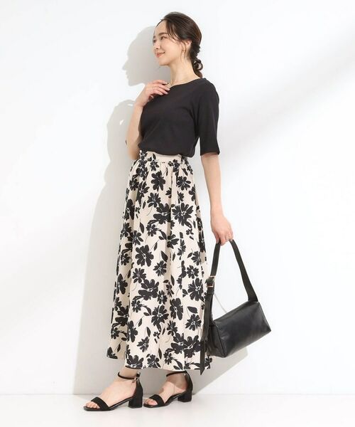 SHOO・LA・RUE / シューラルー カットソー | 【S-LL】女性らしさ漂うハートネック テレコ5分袖トップス | 詳細7