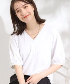 SHOO・LA・RUE / シューラルー カットソー | 【S-LL/ひんやり/UV】女性らしい印象に スキッパートップス