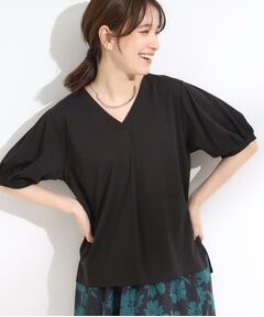 SHOO・LA・RUE / シューラルー カットソー | 【S-LL/ひんやり/UV】女性らしい印象に スキッパートップス