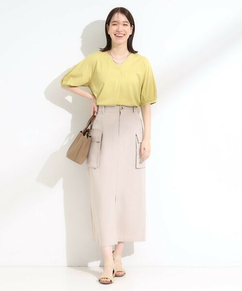 SHOO・LA・RUE / シューラルー カットソー | 【S-LL/ひんやり/UV】女性らしい印象に スキッパートップス | 詳細11